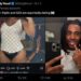 A tweet from a parody account claims Eem Triplin and SZA are dating, with images of a woman in a lace top and a man holding a phone.