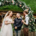 Hobbiton Movie Set; Cath Ullyett Sharik and Jessica Burgess-Stride with Elijah Wood