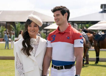 Stephanie Branchu/Netflix Ashley Park plays Mindy, and Paul Forman plays Nicolas on 'Emily in Paris'