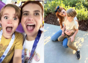Emma Roberts and Son Rhodes, 4, Are All Smiles as the Pair Have the 'Best Time' on Mother-Son Outing at Universal Orlando