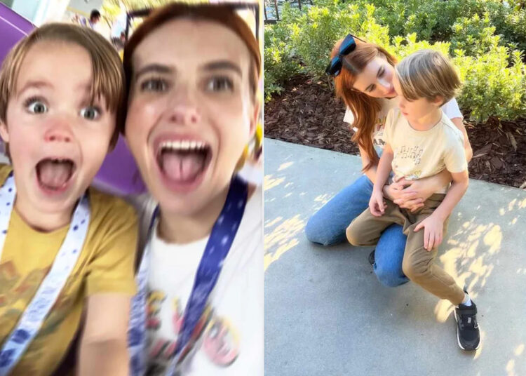 Emma Roberts and Son Rhodes, 4, Are All Smiles as the Pair Have the 'Best Time' on Mother-Son Outing at Universal Orlando