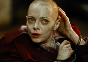 Emma Stone gets weird again for the new movie “Bugonia.” Focus Features