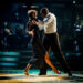 Jimmy Floyd Hasselbaink and Lauren Oakley scored well for the rumba to a James Bond song (Guy Levy/BBC)