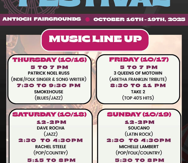 Entertainment, Midway of Fun carnival during Walnut Festival at fairgrounds in Antioch Oct. 16-19