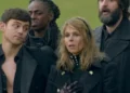 BBC / Celebrity Traitors Tom Daley and Kate Garraway on the set of Celebrity Traitors