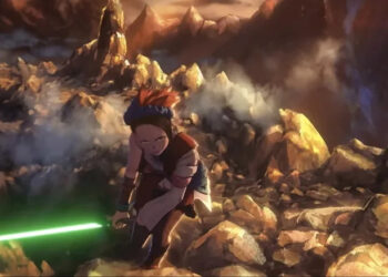 A still from the Bird of Paradise episode of Star Wars: Visions