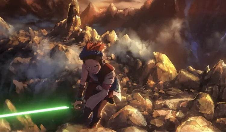 A still from the Bird of Paradise episode of Star Wars: Visions