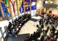 Kalamazoo College Singers performing one of several fall concerts