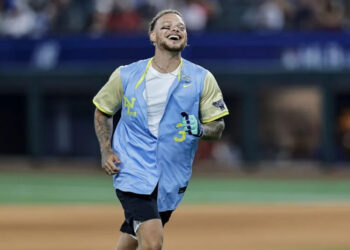 Kane Brown rounds third base after hitting a home run at the All-Star Celebrity Softball Game Presented by Corona at Globe Life Field as part of All Star Week in Arlington, Texas, on July 13, 2024. The musician turns 32 on October 21. File Photo by Matt Pearce/UPI