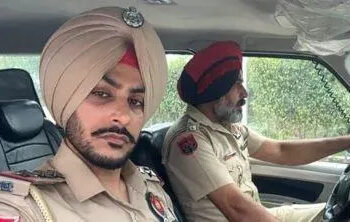 A photo of Rajvir Jawanda in police uniform.