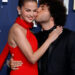 Selena Gomez and Benny Blanco attend the 77th Primetime Emmy Awards at Peacock Theater on Sept. 14 in Los Angeles.
