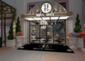 The entry to the Hijinx Hotel, opening in December at Irvine Spectrum Center in Irvine, California. (The Irvine Co.)