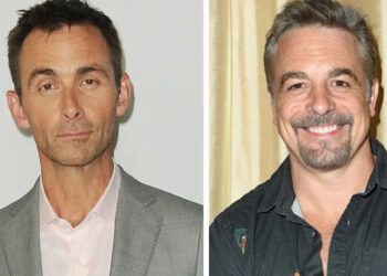 James Patrick Stuart and Chris McKenna had some fun on the General Hospital set.