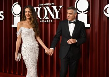 Amal Clooney and George Clooney stole the show at the Tony Awards