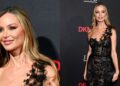 Georgina Chapman Embraces Dark Glamour in Sheer Dress at DKMS Gala