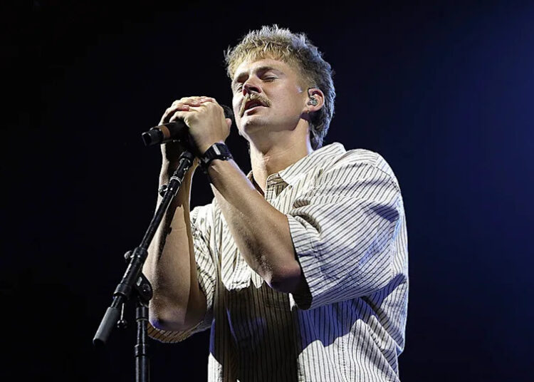 Forrest Frank performing at a 2025 concert in Toronto