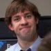 Jim about to laugh in The Office
