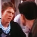Ron Howard's Richie Cunningham talks to Anson Williams' Potsie Weber in Love and the Happy Days