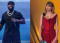 (L-R) 50 Cent and Taylor Swift.