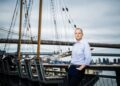 Matthew Partridge, CEO of Seaport Entertainment Group, photographed at the South Street Seaport.