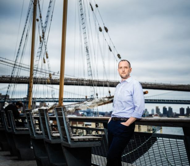 Matthew Partridge, CEO of Seaport Entertainment Group, photographed at the South Street Seaport.