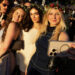 From right: Grace Hipple takes a selfie with Peyton Traywick and Hannah Marty at the Hardly Strictly Bluegrass music festival on Saturday, Oct. 4, 2025, in San Francisco, Calif. (Santiago Mejia/S.F. Chronicle)