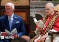 Historic moment King Charles prays alongside Pope Leo