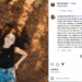 An instagram post by Tilly Norwood, an AI generated creationg, showing a young bot-made woman laying on a forest floor. The comment on the post is critical of the account being of a bot-made woman who doesn't exist.