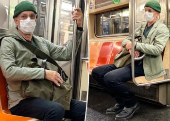 Hollywood movie star goes incognito as he rides NYC subway