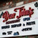 Dear John's exterior sign