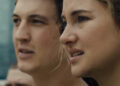 Peter and Tris looking out over Chicago in "Divergent" (2014)