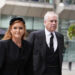 Sarah and Andrew arriving for the Requiem Mass service for the Duchess of Kent (Jordan Pettitt/PA)