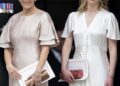 Lady Louise is currently studying English Literature at the University of St Andrews in Scotland, which is where Kate and William's relationship blossomed (pictured right, with Sophie, Duchess of Edinburgh, in 2022)