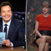 composite image of jimmy fallon and taylor swift