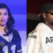 Cardi B in a sparkling outfit on the left, and Offset wearing a hoodie and sunglasses on the right.
