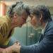 (L to R) Tracey Ullman as Amanda putting her forhead against Cillian Murphy as Steve.