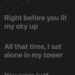 Song lyrics about self-reflection, loyalty, and empowerment, concluding with a revealed understanding