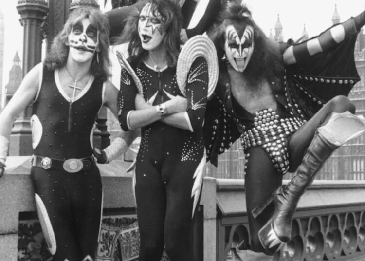 Peter Criss, Ace Frehley, Paul Stanley and Gene Simmons of KISS in London, 1976Chris Walter&sol;WireImage