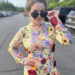 Enquirer education reporter Madeline Mitchell modeled her Eras Tour outfit after the dress Taylor Swift wore to the 63rd annual Grammy Awards. Swift won album of the year for "Folklore" that year.
