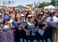 Fans cheer for INOHA Saturdya afternoon at Zilker Park. (Sara Diggins/Austin American-Statesman)