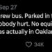 Tweet by Ice Cube about a crew bus incident, clarifying it wasn't his bus. No injuries or equipment damage occurred.