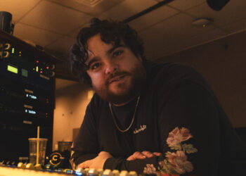 Ryan Patrick Hooper inside the WDET studio.