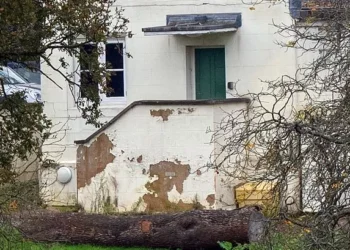 Rendering has been left in disrepair