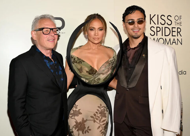 Bill Condon, Jennifer Lopez and Tonatiuh attend the