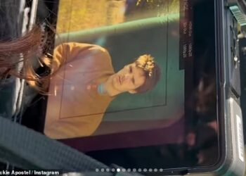Jackie Apostel, 30, has shared BTS snaps from her boyfriend Cruz Beckham's new music video as she showed her support to the aspiring singer on Instagram on Friday