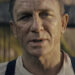 Daniel Craig's James Bond is seen in closeup in No Time to Die