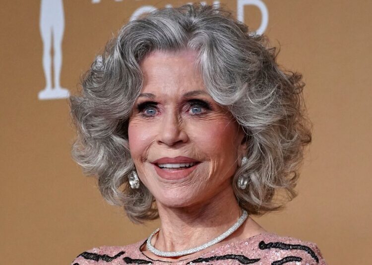 Jane Fonda appears at the 31st annual Screen Actors Guild Awards in Los Angeles on Feb. 23, 2025. (Photo by Jordan Strauss/Invision/AP, File)