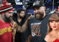 Jason Kelce loses it as Travis Kelce reacts to Taylor Swift's NSFW song 'Wood'