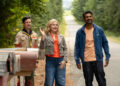 Richie Moriarty, Rose McIver, and Utkarsh Ambudkar in 'Ghosts' Season 5
