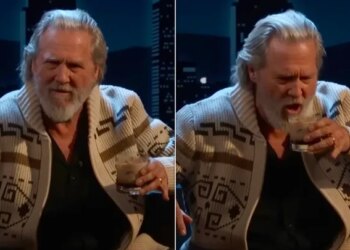 Jeff Bridges channeling “The Dude” from “The Big Lebowski” on “Jimmy Kimmel Live!”